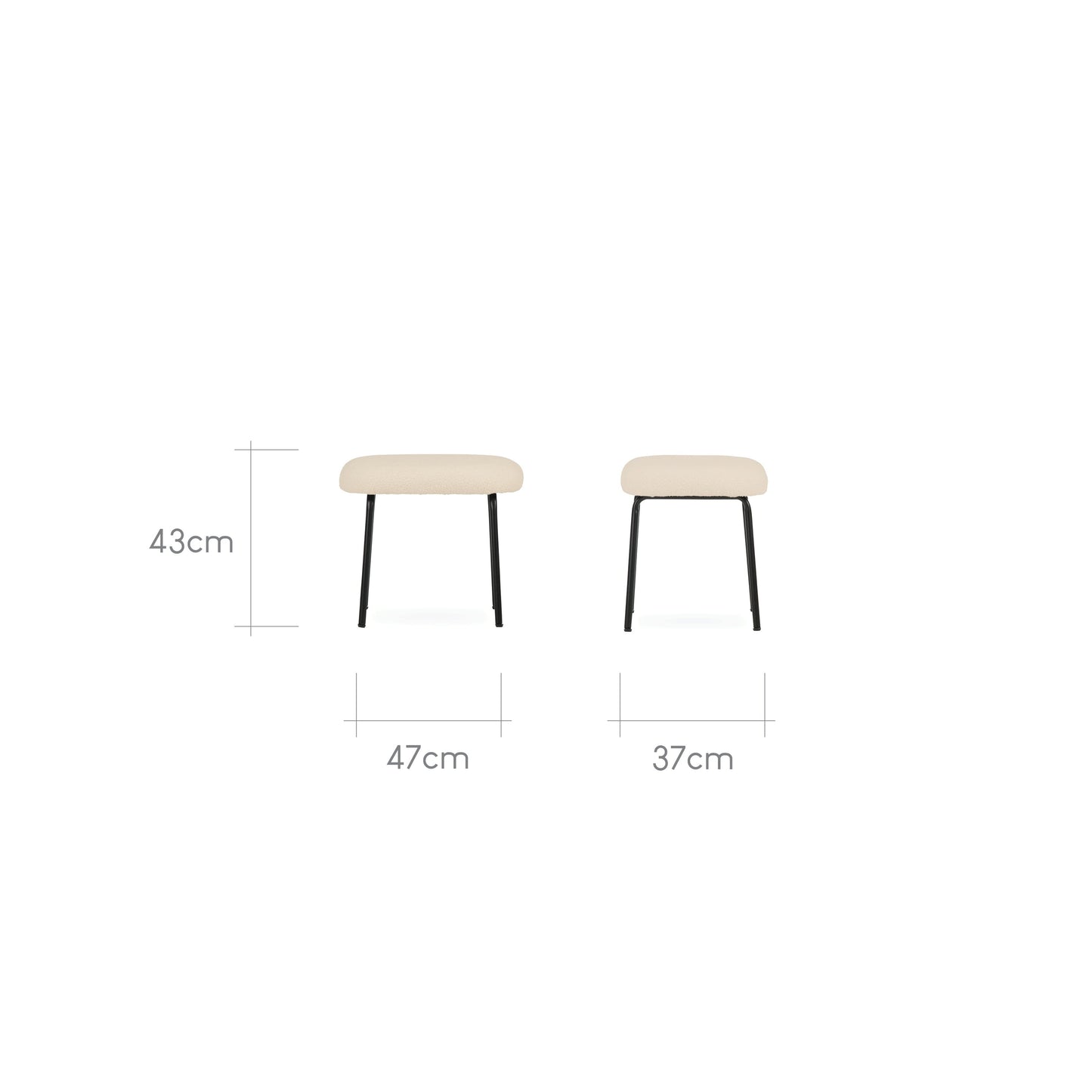 Marley Nursing Chair and Footstool - Teddy Light Beige