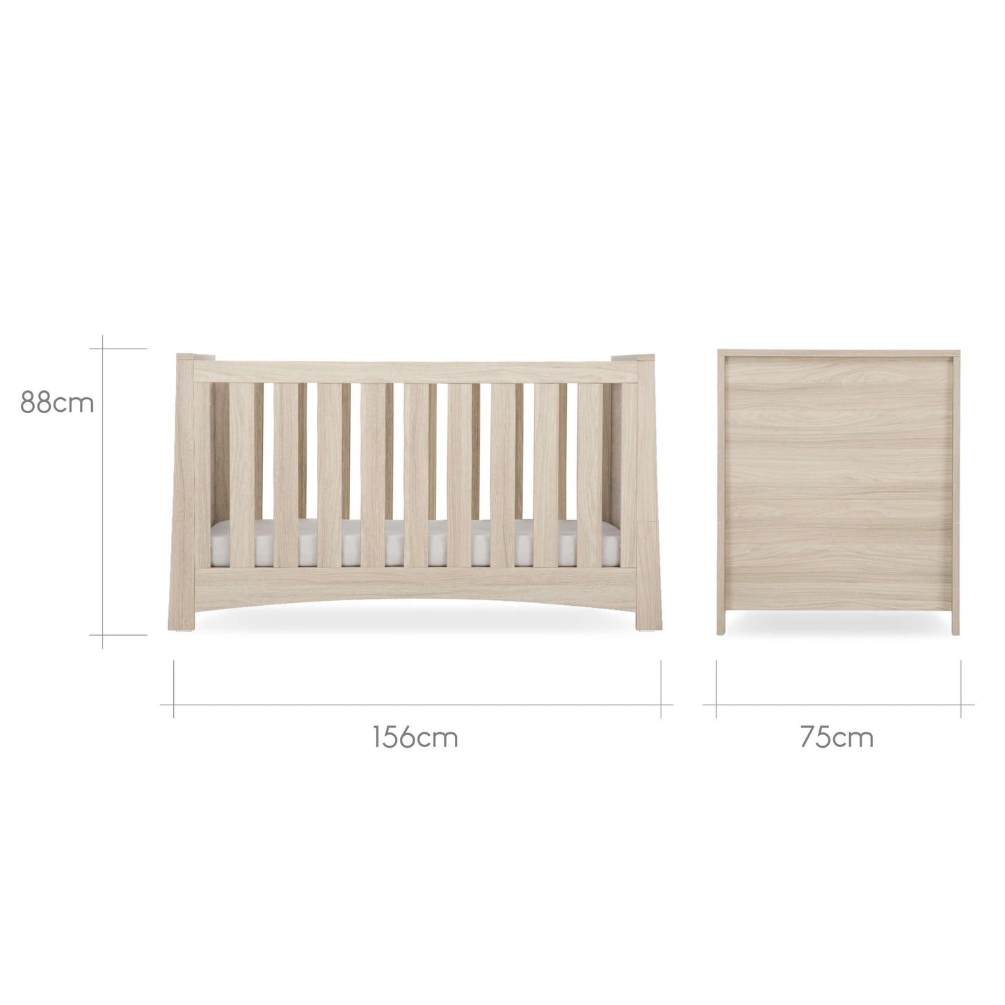 Isla Cot Bed - Ash