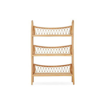Aria 5 Tier Shelving Unit - Rattan