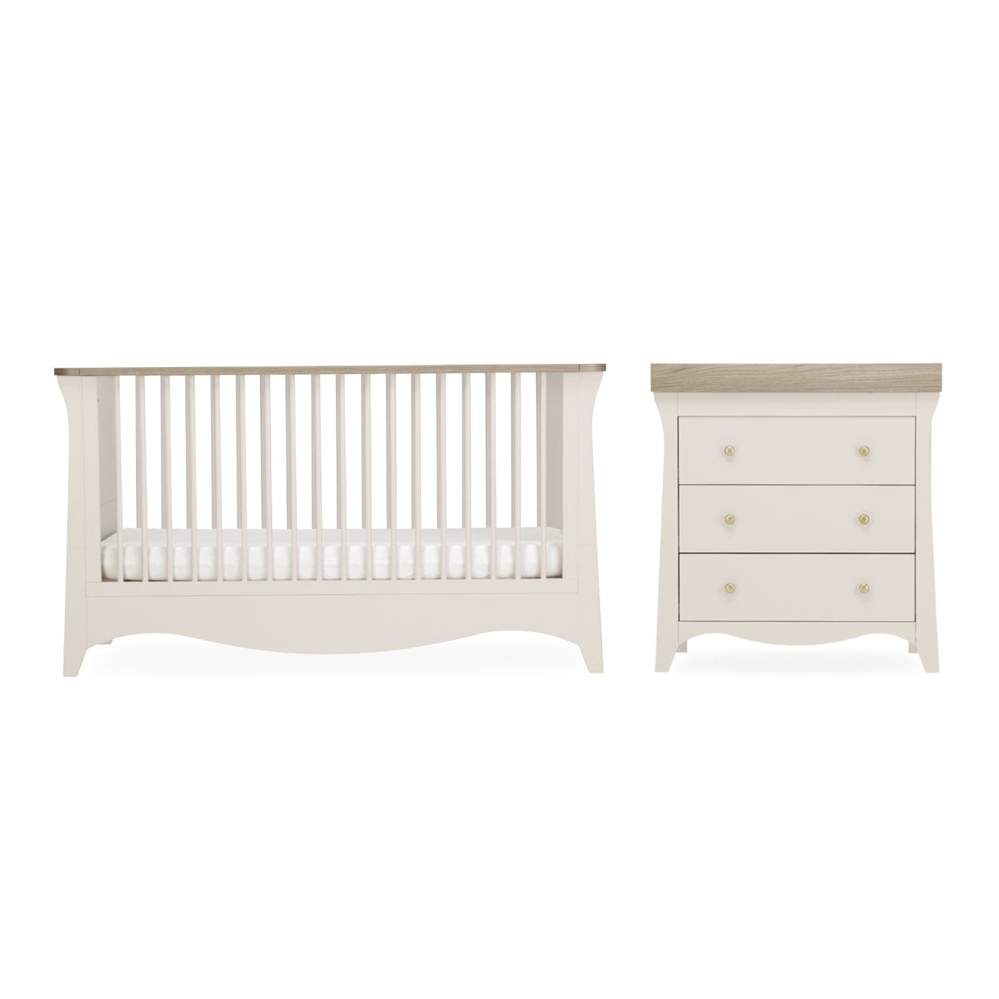 Clara 2 Piece Nursery Furniture Set - Cashmere & Ash