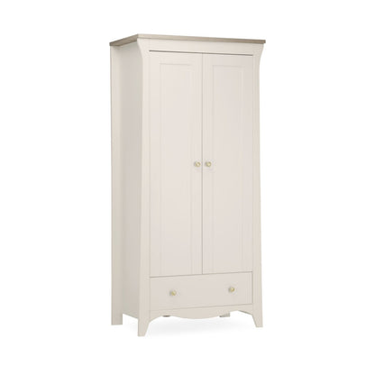 Clara 2 Door Nursery Wardrobe - Cashmere & Ash