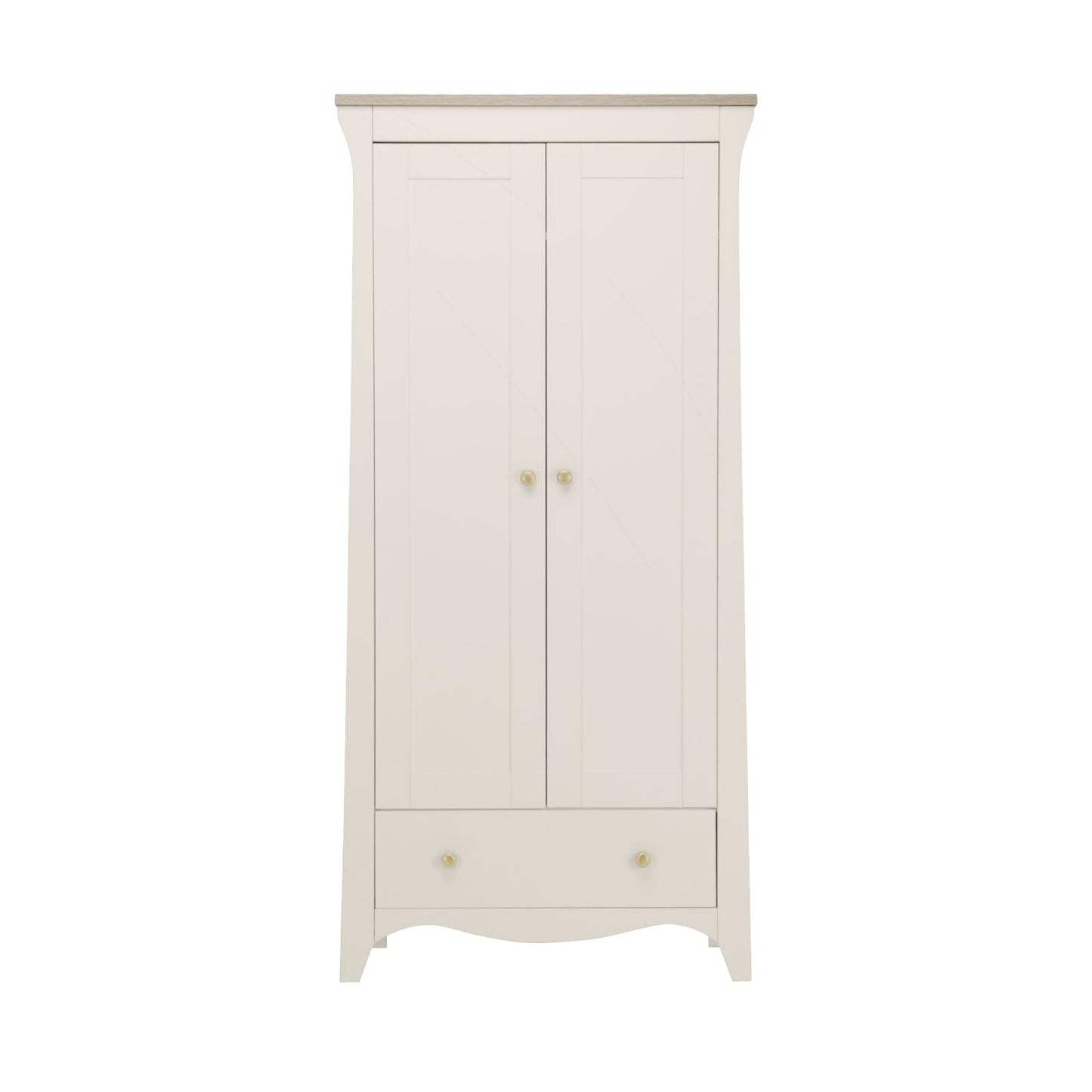 Clara 2 Door Nursery Wardrobe - Cashmere & Ash
