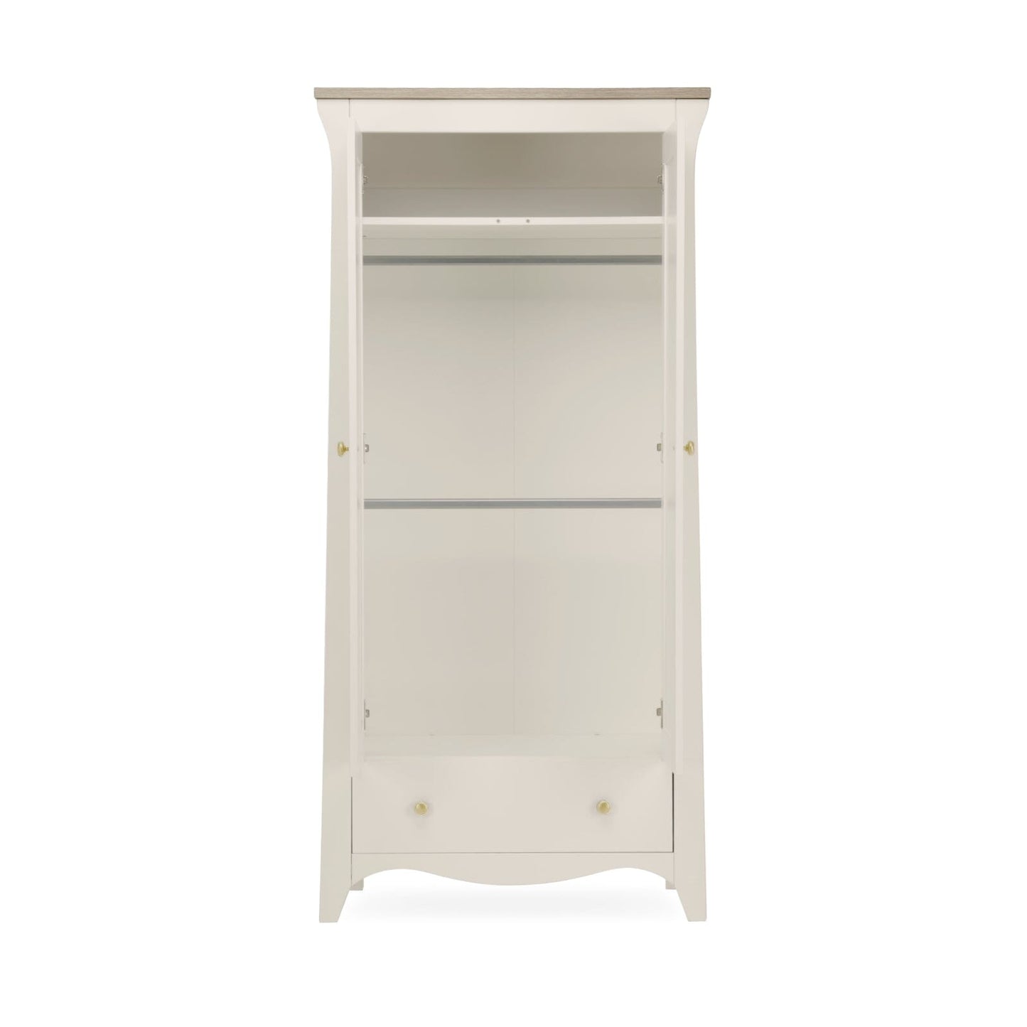 Clara 2 Door Nursery Wardrobe - Cashmere & Ash