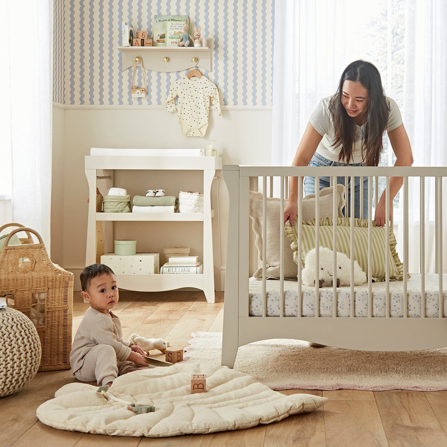 Clara Mini 2 Piece Nursery Furniture Set - Cashmere
