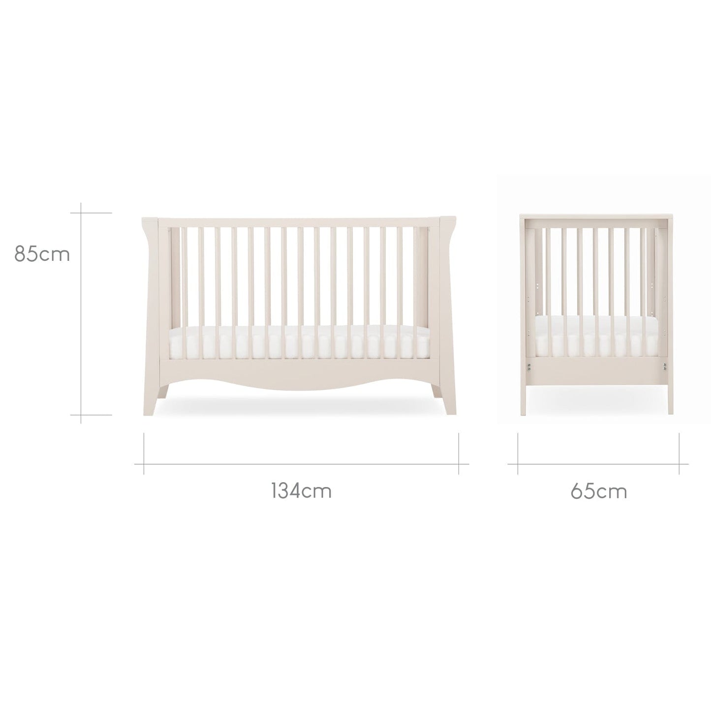 Clara Mini Cot Bed - Cashmere