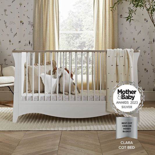 Clara Cot Bed - White & Ash