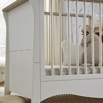Clara 2 Piece Nursery Furniture Set - White & Ash