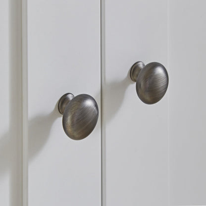 Clara 2 Door Double Wardrobe - White & Ash