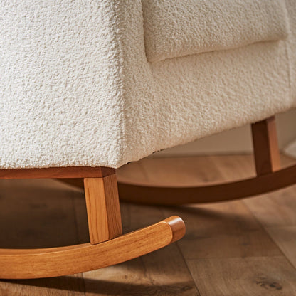 Etta Boucle Nursing Chair - Off White