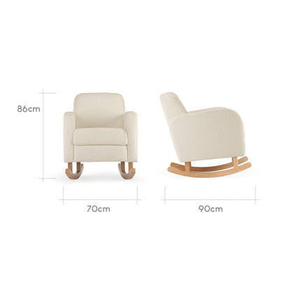 Etta Boucle Nursing Chair - Off White