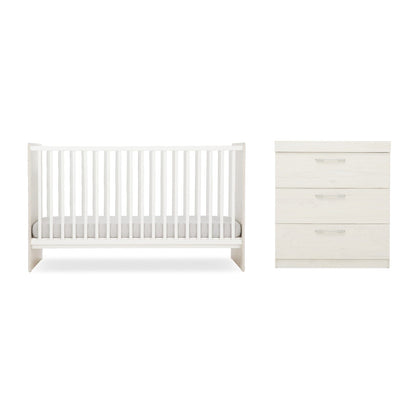 Freya 2 Piece Nursery Furniture Set - Coastal White