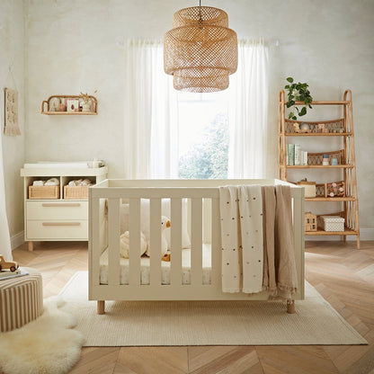 Harper 2 Piece Nursery Furniture Set - Cream & Ash