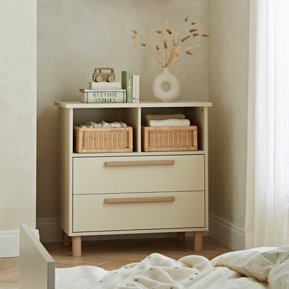 Harper 2 Piece Nursery Furniture Set - Cream & Ash