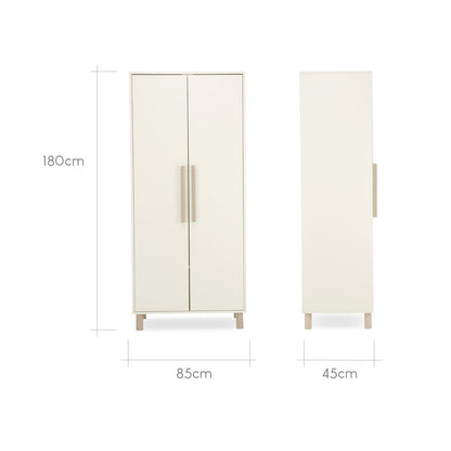 Harper Wardrobe - Cream & Ash