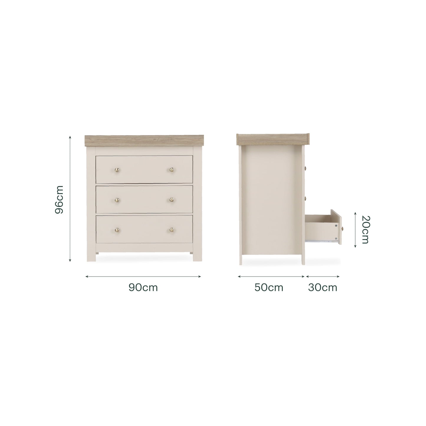 Luna 2 Piece Nursery Furniture Set