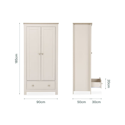 Luna 2 Door Double Wardrobe