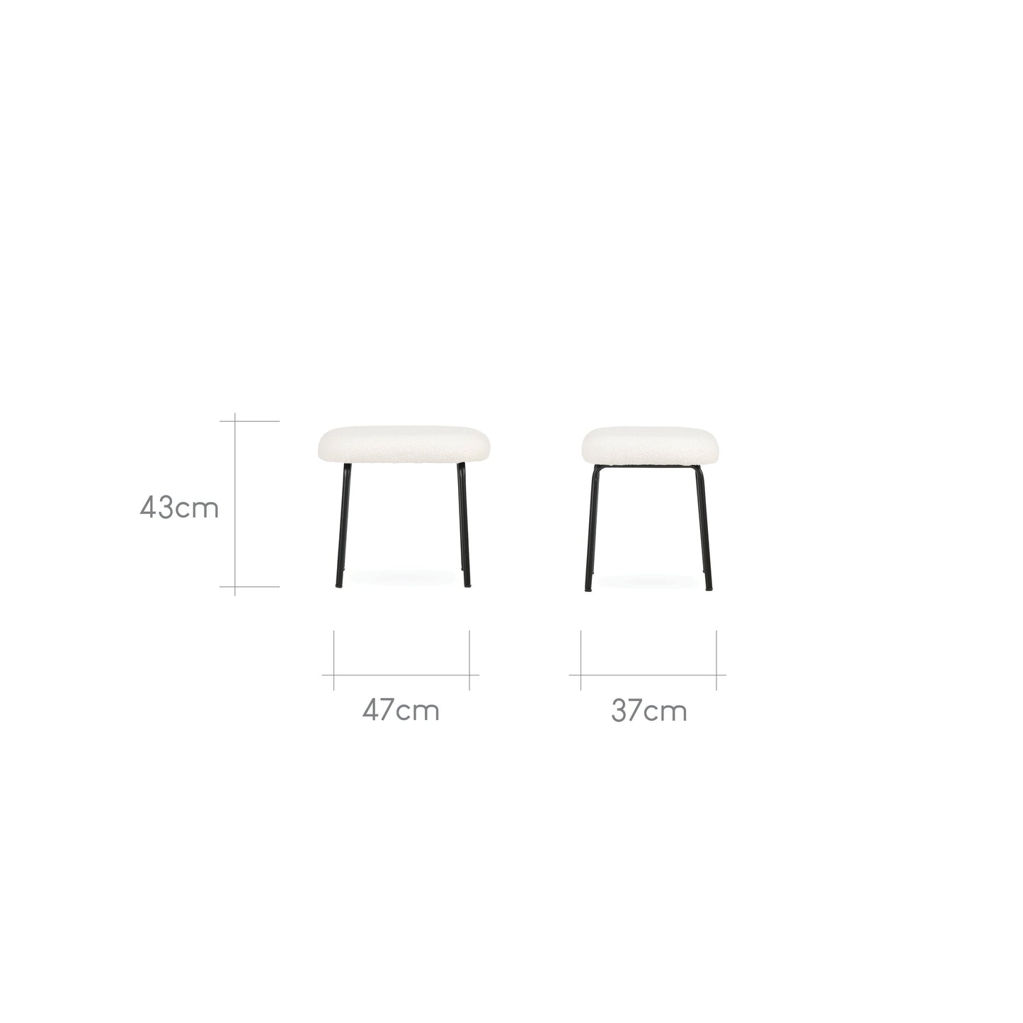 Marley Nursing Chair and Footstool - Teddy Off White