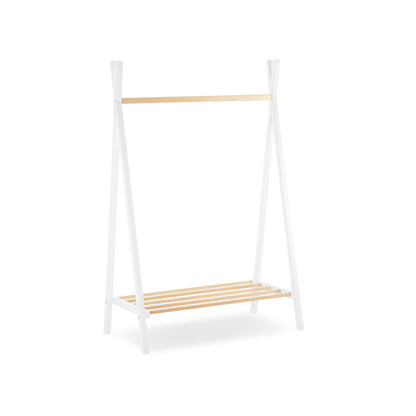 Nola Clothes Rail - White & Natural
