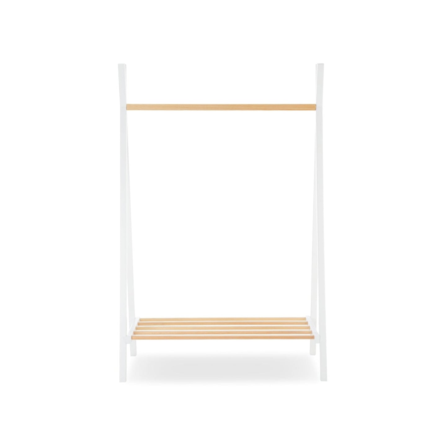Nola Clothes Rail - White & Natural