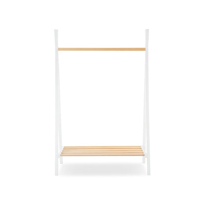 Nola Clothes Rail - White & Natural