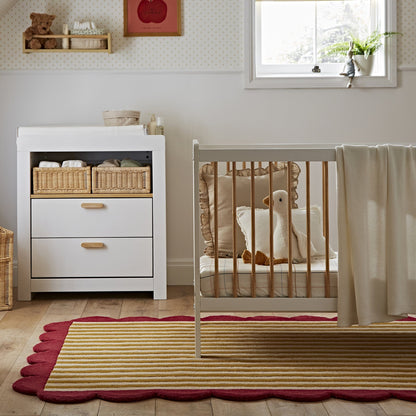 Nola Signature 2 Piece Nursery Furniture Set - White & Natural