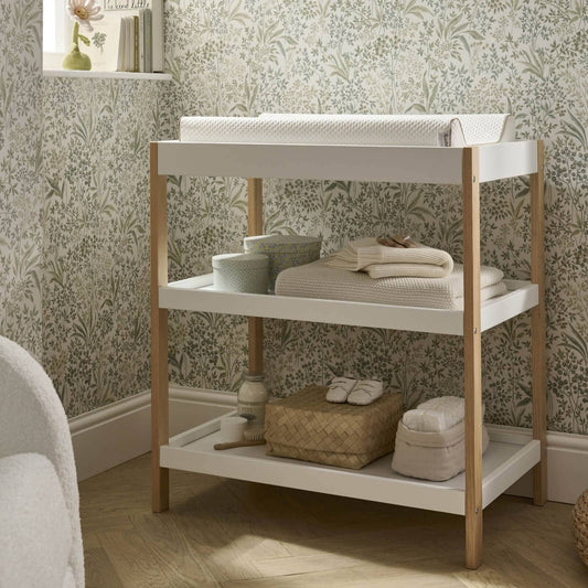 Nola Changing Table - White & Natural