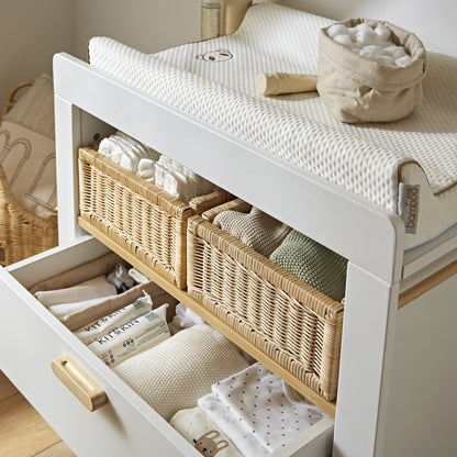 Nola Signature 2 Piece Nursery Furniture Set - White & Natural