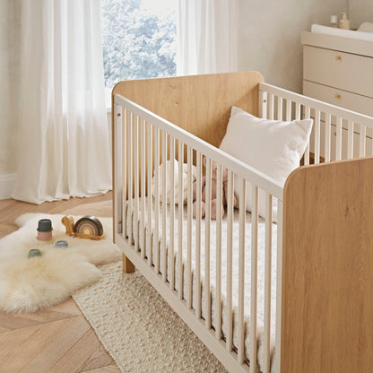 Remi 2 Piece Nursery Furniture Set - Oak & Cashmere