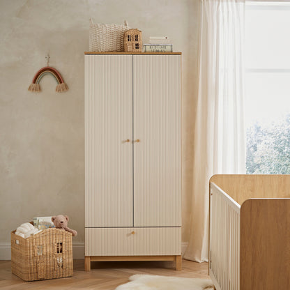 Remi Wardrobe - Oak & Cashmere