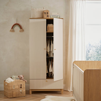 Remi Wardrobe - Oak & Cashmere