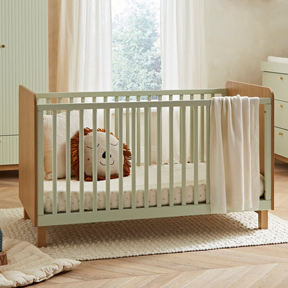 Remi 3 Piece Nursery Furniture Set - Oak & Green