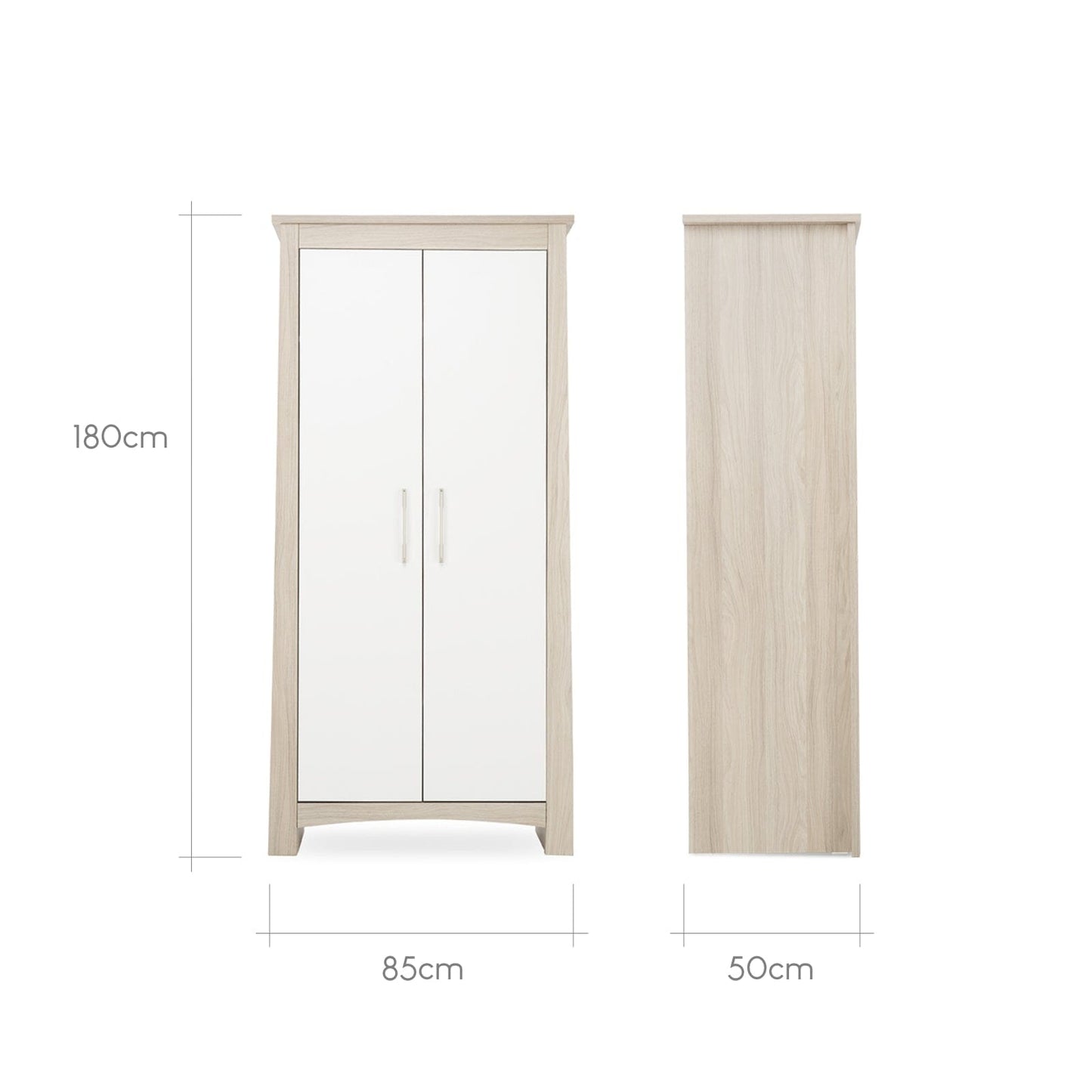 Lana Nursery Wardrobe - Ash & White