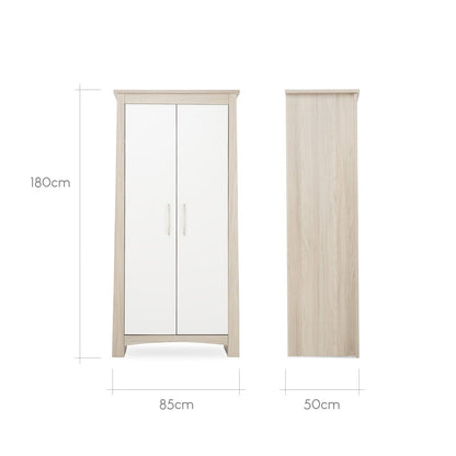 Lana Nursery Wardrobe - Ash & White