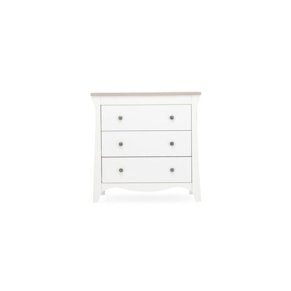 Clara 3 Drawer Dresser Changer - White & Ash