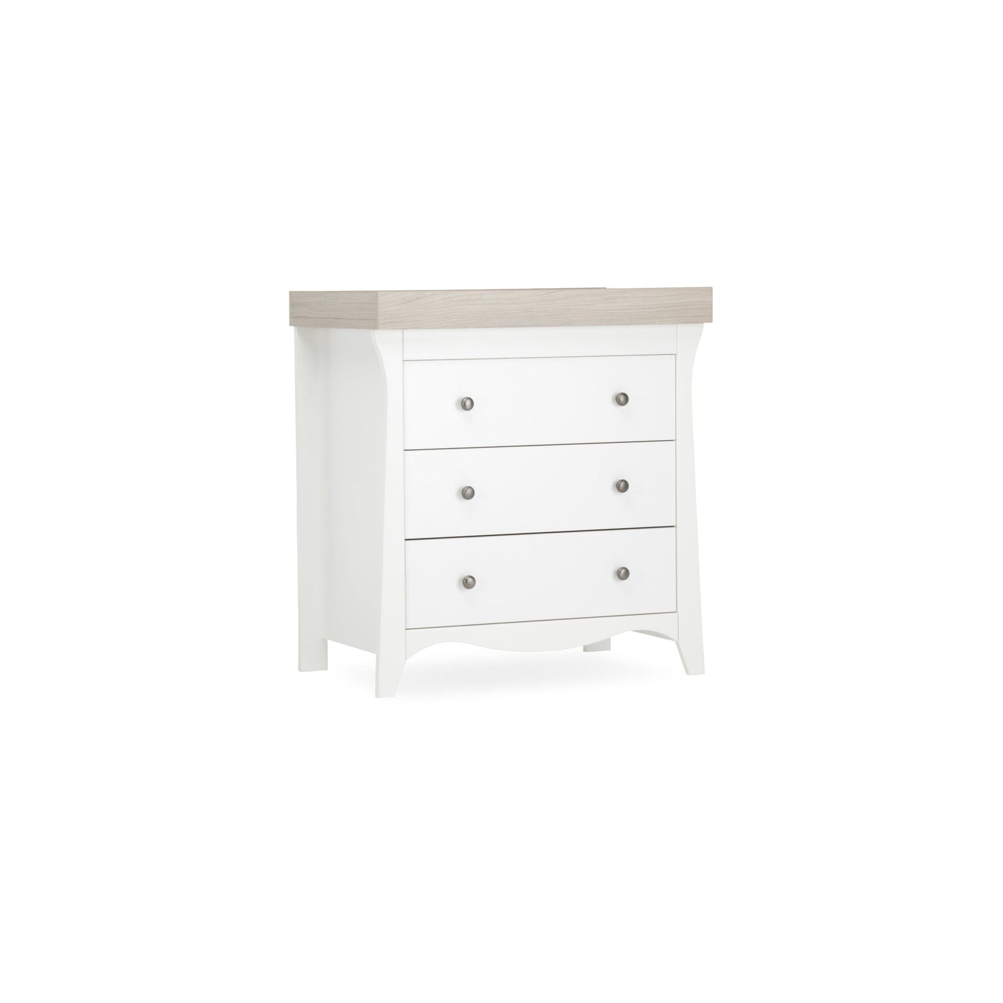 Clara 3 Drawer Dresser Changer - White & Ash