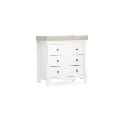 Clara 3 Drawer Dresser Changer - White & Ash