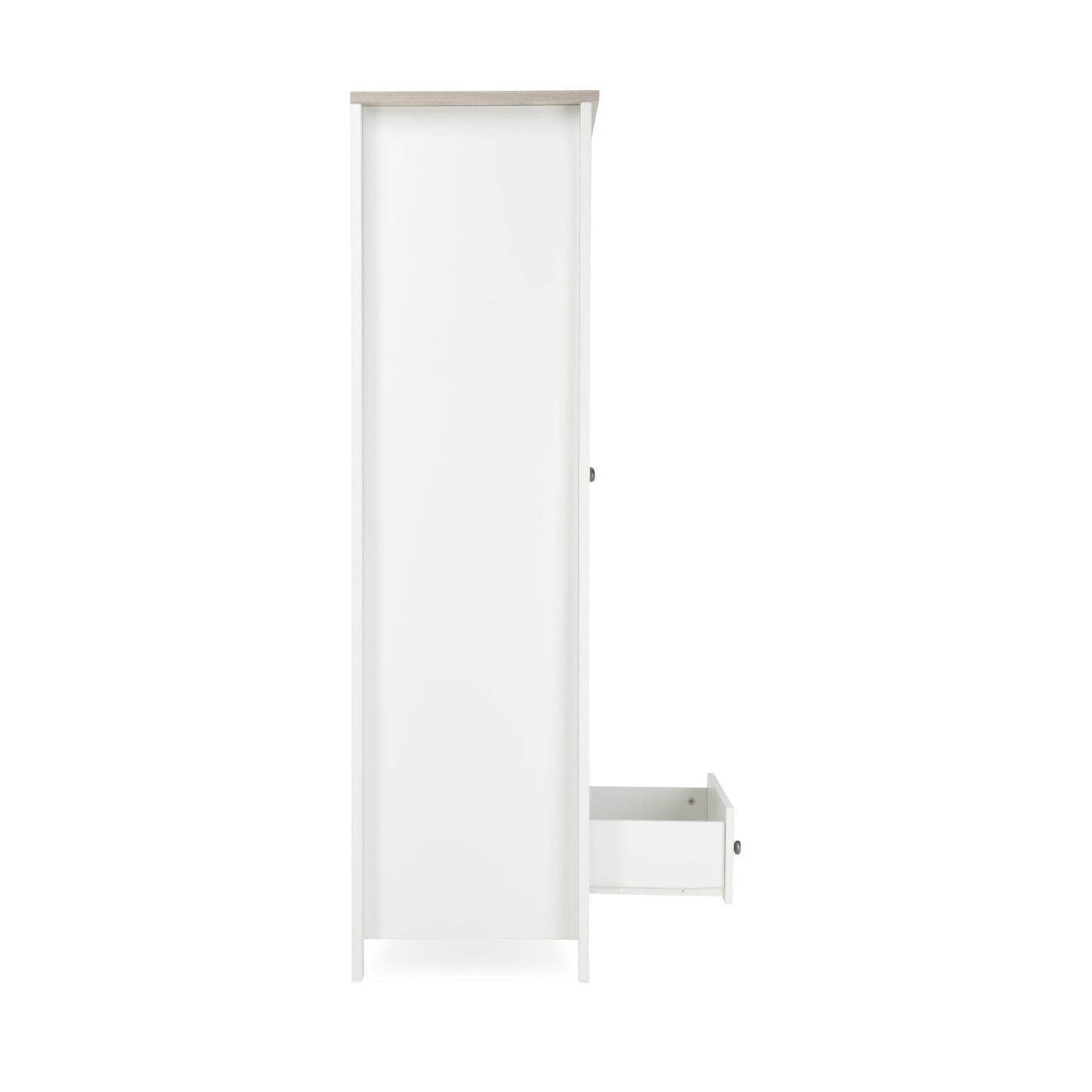 Clara 2 Door Double Wardrobe - White & Ash
