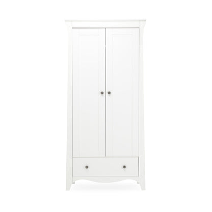 Clara 2 Door Double Wardrobe - White
