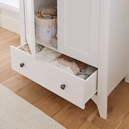 Clara 2 Door Double Wardrobe - White