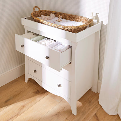 Clara 3 Drawer Dresser Changer - White