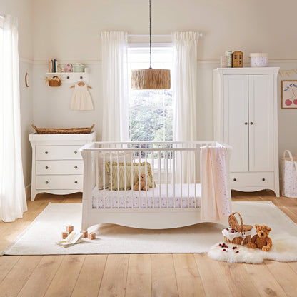 Clara 3 Piece Nursery Furniture Set - White