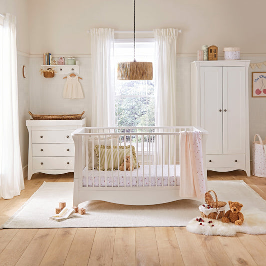 Clara 3 Piece Nursery Furniture Set - White