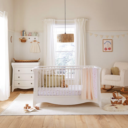 Clara 2 Piece Nursery Furniture Set - White