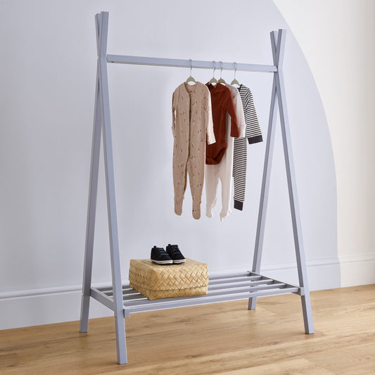 Nola Clothes Rail - Flint Blue