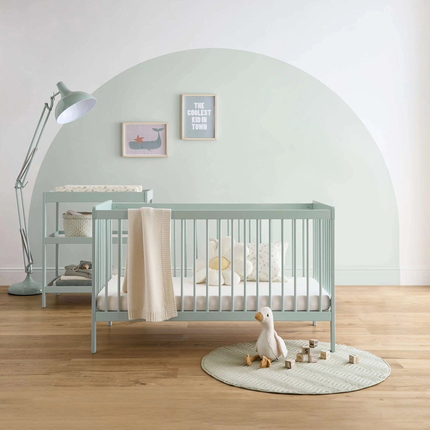 Nola 2 Piece Nursery Furniture Set - Sage Green