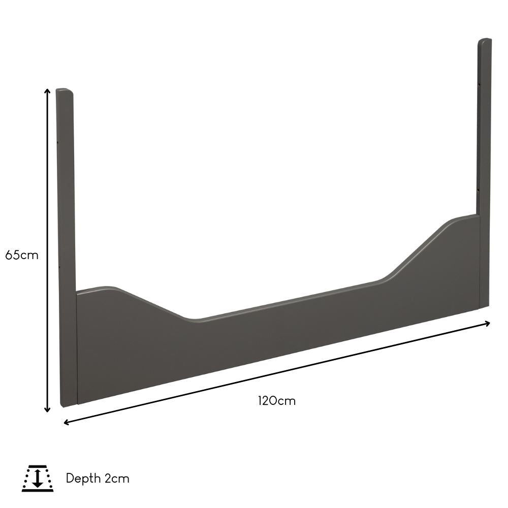 Troll Torsten Cot Conversion Rail - Grey