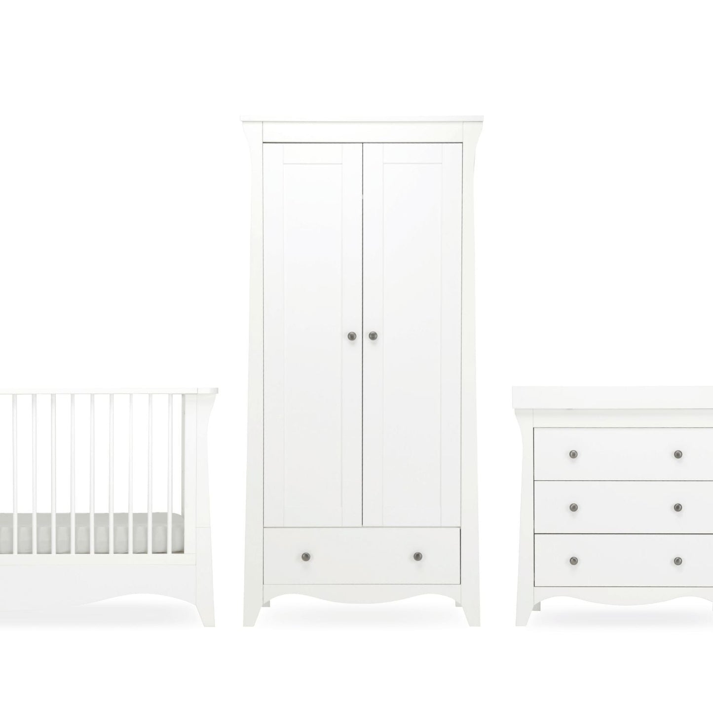 Clara 3 Piece Nursery Furniture Set - White