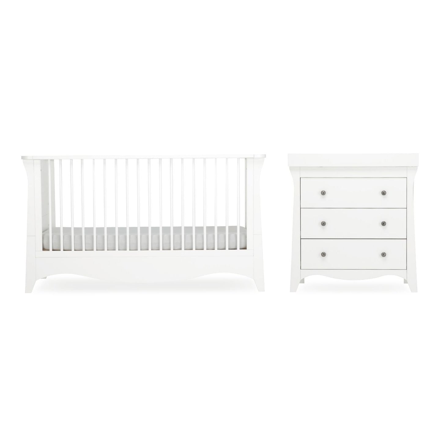Clara 2 Piece Nursery Furniture Set - White