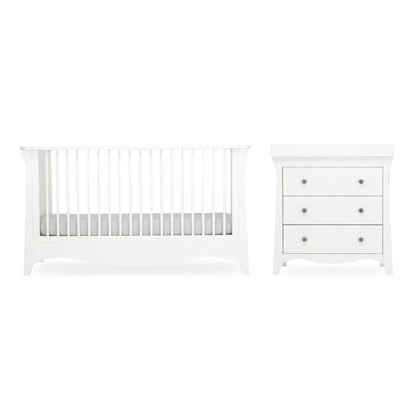 Clara 2 Piece Nursery Furniture Set - White