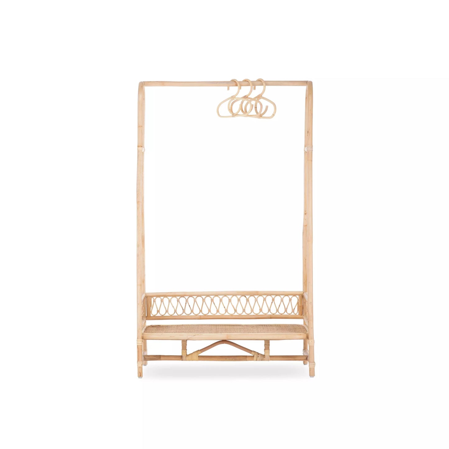 Aria Children's Clothes Rail - Rattan